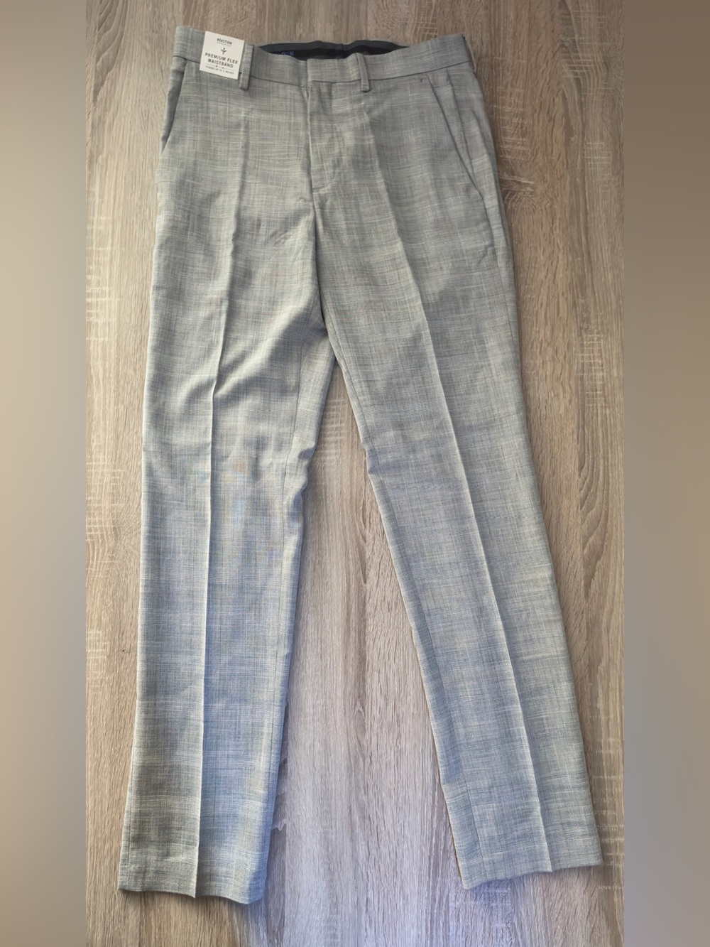 NWT Kenneth Cole Reaction Prince of Wales Commuter Slim Fit Dress Pants 30x32